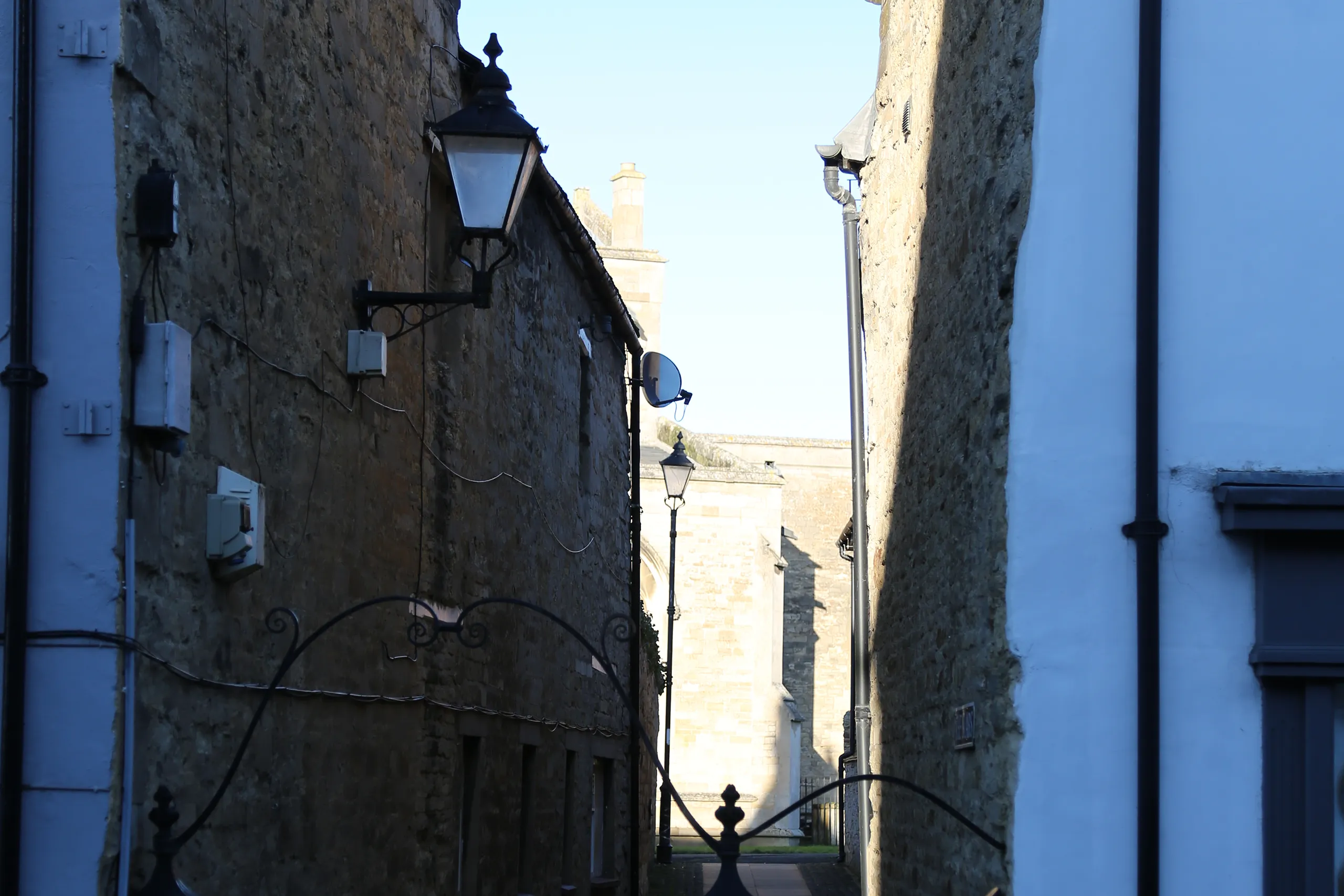 lighting Northamptonshire alleyway